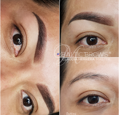 Ombre brows manual+machine